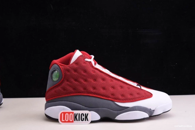 Retro Jordan Red Air Flint 414571-600 13 Grey Gym 1026